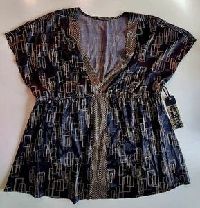 Vertigo Paris schwarzes Satin-Top Größe Small - Bild 1 von 3