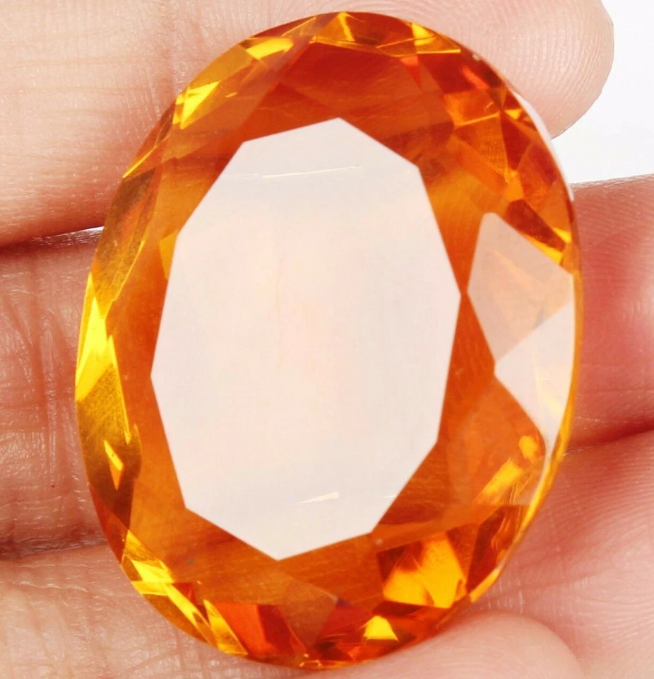 AAA+ Large Yellow Citrine 78.90 Ct. Oval Cut Loose Gemstone for Ring & Pendant - Image 1 of 4