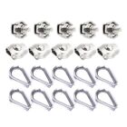 Heavy Duty Stainless Steel Wire Rope Clamp and Thimble Pack 10 Clamp 10 Thimble