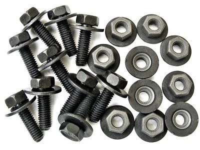 Parafusos e porcas para carroceria Honda - M6-1.0 x 20mm de comprimento - 10mm hexagonal - 20 peças (10ea) - #386 - Imagem 1 de 4
