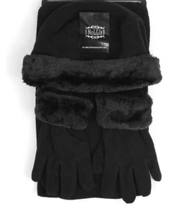 Women's Fleece Winter Set Black 3/PCS - Picture 1 of 3