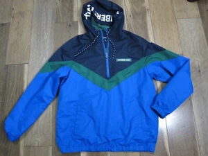 Members Only Men's Blue/Green Colorblock 1/2 Zip Windbreaker Jacket Sz M - Picture 1 of 11