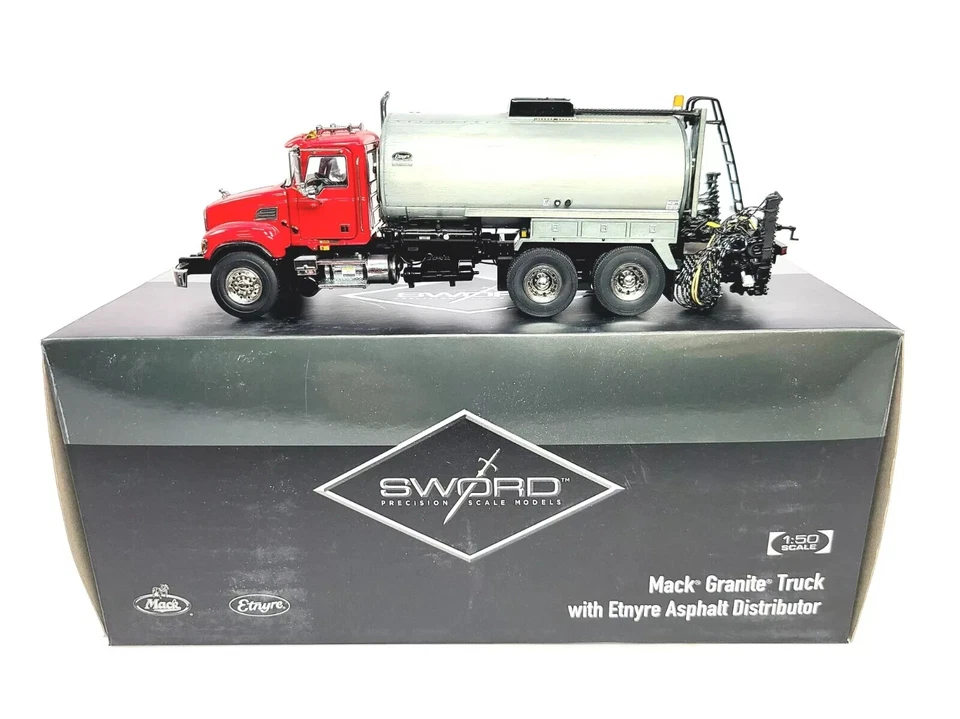 Mack Granite Asphalt Etnyre Distributor -Yellow - Sword 1:50 Scale Model #SW2103 - Image 1 of 1