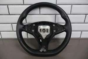 2016-2020 Tesla Model X Leather Flat Bottom OEM Heated Steering Wheel (Black) - Picture 1 of 18