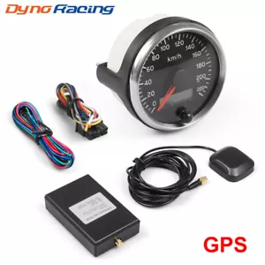 85mm 12V/24V GPS Speedometer 0-220km/h Speed Gauge Meter with Sensor Adapter - Picture 1 of 8