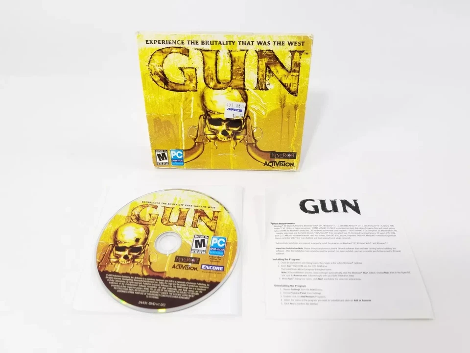 GUN - PC Game by Activision 2005 - Windows XP, 7, - Disc, Case and Install Guide - Image 1 of 1