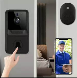 Wireless Doorbell Camera with Chime WiFi Video Night Vision 2-Way Audio Cloud St - Picture 1 of 9
