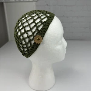 Handmade New Open Weave Fishnet Hobbii Rainbow Indian Cotton Knit Beanie- XXS/XS - Picture 1 of 9