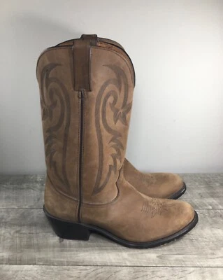 Botas vaqueras Redhead Western de cuero envejecido para hombre talla 9,5 anchas Foto 1 de 4