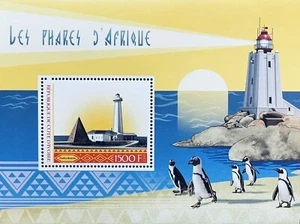 COTE D'IVOIRE LIGHTHOUSES OF AFRICA STAMPS S/S MNH 2017 LIGHTHOUSE PENGUIN OCEAN - Picture 1 of 1