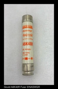 Lot of 3 ~ Gould Shawmut A6K40R Amp-Trap Fuse ~ Unused Surplus - Picture 1 of 4