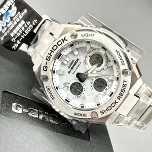 G-SHOCK GST-W100 Series W110D-7AJF Tough Solar Men's Digital Watch White Used - Picture 1 of 7