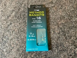 Drennan Method Bandits-Carp Feeder Rigs - Size 16 Barbless 7lb NEW - Picture 1 of 2