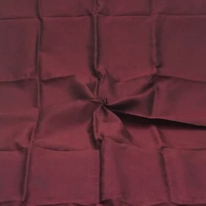 Vintage Burgundy 100%Pure Silk Handloom Sari Remnant 5YD Craft Fabric Silk Scrap - Picture 1 of 4