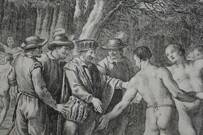 Copper 1790 C. Baquoy Sculp Marina, Et Autres Femmes Données a Cortez 1.25Z - Bild 1 von 4