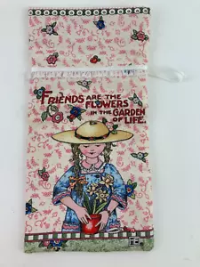 Mary Engelbreit Friends Are The Flowers In The Garden Of Life Pouch Snack Bag - Picture 1 of 4