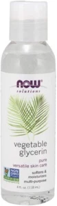 NOW Solutions Vegetable Glycerin 100% Pure Versatile and Softening Skin Care 4oz - Picture 1 of 5