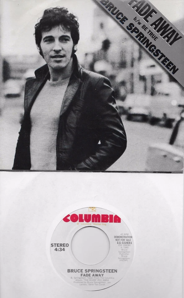 BRUCE SPRINGSTEEN  Fade Away  rare promo 45 with PicSleeve - Image 1 of 1