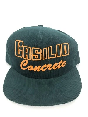 Sombrero de terciopelo verde vintage Adjust a Tab “Casilio concrete” Snapback hecho en EE. UU. Foto 1 de 4