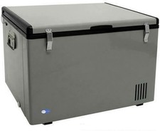 Whynter FM-85G 85 Quart Portable Fridge, AC 110V/ DC 12V True Freezer Gray 