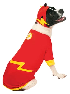 The Flash Haustier Kostüm Hund Katze Kostüm Outfit Superheld lizenziert - Bild 1 von 5