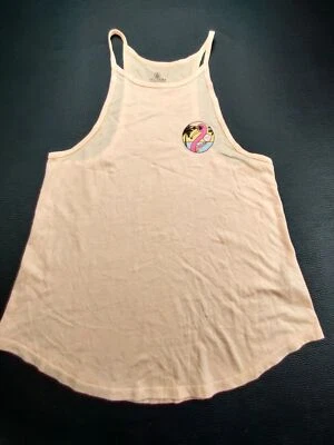 Volcom Wmn's Small Light Orange Flamingo Logo Loose Tank Top - Image 1 of 4