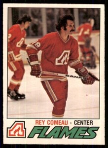 1977-78 O-Pee-Chee Rey Comeau Atlanta Flames #346