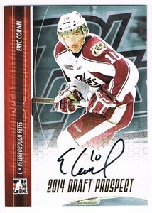 2014-15 ITG DRAFT PROSPECTS AUTOGRAPH GOLD #A-EC1 ERIC CORNEL /20 !!