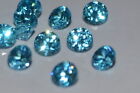 ***Flawless***3mm IF Brilliant Cut Simulated Aqua Blue Diamond