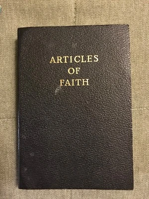 THE ARTICLES OF FAITH James Talmage 1962 Western European Mission Ed. Mormon LDS - Image 1 of 2