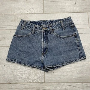 Bongo Jean Shorts Women's Size 7 Blue Denim USA Vintage Shorty - Picture 1 of 9