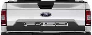 Calcomanía gráfica de vinilo portón trasero inferior Blackout rayas para Ford F-150 2015 en adelante - Imagen 1 de 3