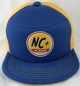 Cappello camionista NC+ Seed SnapBack berretto Kap King USA blu oro piccolo - medio vintage - Foto 1 di 10