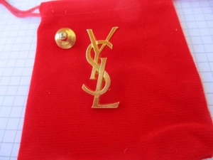 YVES SAINT LAURENT - YSL - RARO PIN ANTIGUO VINTAGE - COLECCIÓN PRIVADA - - Imagen 1 de 3