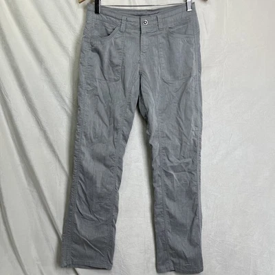 Pantalones Kuhl Cabo Mujer 6 Cortos Gris Mezcla de Lino Ligeros Aire Libre Senderismo Informales Foto 1 de 4