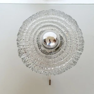 Peill & Putzler Eisglas Wandleuchte Ice Cube space age Design 70s - Bild 1 von 14