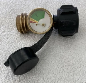 Manometro propano per barbecue LP con adattatore in ottone - lettore serbatoio - Foto 1 di 6