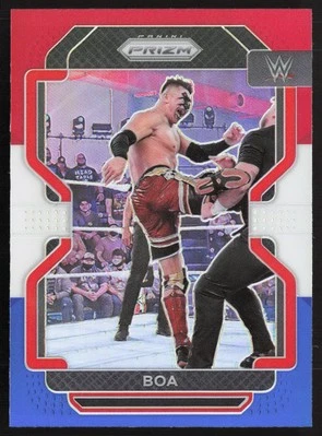 2022 Panini Prizm WWE #126 Boa Red, White and Blue - Image 1 of 2