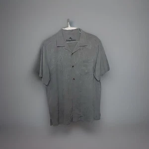 Camicia relax Tommy Bahama 100% seta taglia M grigia - Foto 1 di 9