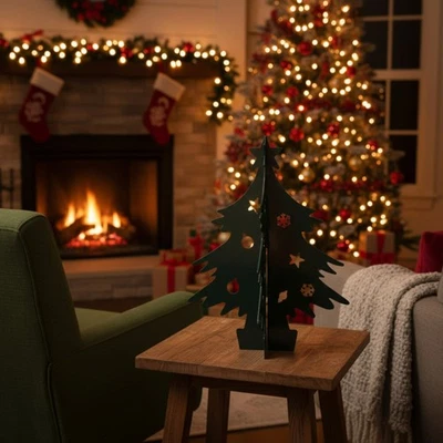 Albero di Natale Decorativo in Ferro Verniciato a Polvere per Interno e Esterno - Immagine 1 di 3