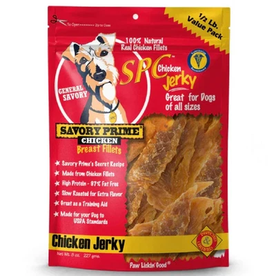 Savory Prime Natural Chicken Jerky Treats For Dogs (8oz) - Image 1 of 4