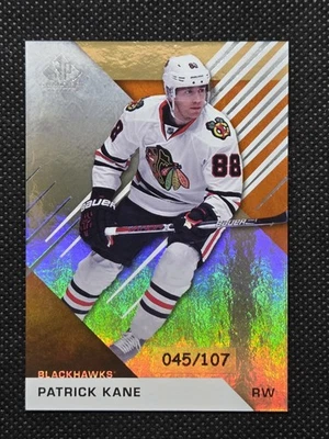 2016-17 SP Game Used #86 PATRICK KANE Orange Rainbow Draft Year /107 - Image 1 of 2
