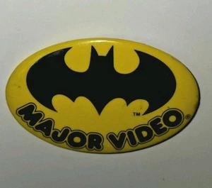 Vintage Batman Major Video Button SUPER SELTEN GEBRAUCHT - Bild 1 von 7