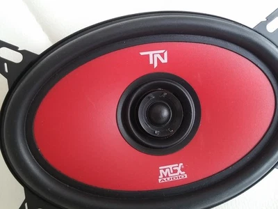 Oval 2 way Coaxial Speakers, in red, MTX Terminator46, 40W, 4x6 - Image 1 of 4