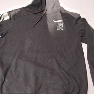 None Line Hoodie 2XL schwarz/grau Kordelzug Langarm - Bild 1 von 10