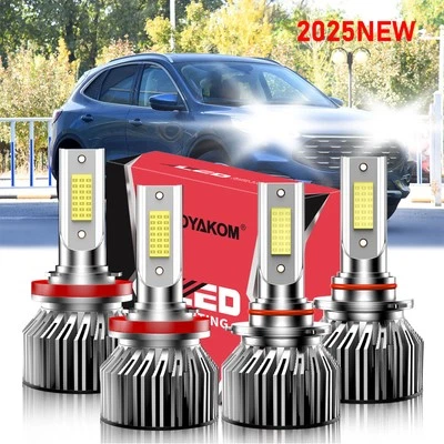 Kit de bombillas de faros LED para coche Ford Escape 2013-2021 haz alto bajo 6000K blanco Foto 1 de 4