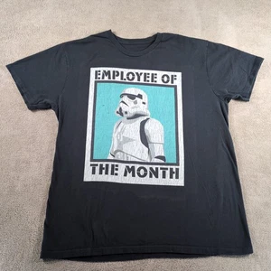 Camiseta Star Wars Hombre XL Negra Empleado del Mes Stormtrooper Gráfico Algodón - Imagen 1 de 6
