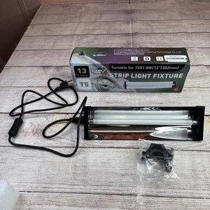 13” Terrarium Reptile T5 UVB Light Fixture T5 8W 12”( 1 Bulb Included) Tested - Picture 1 of 14