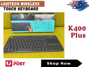 Clearance Logitech K400 Plus Wireless Livingroom Keyboard with Touchpad for Home - Picture 1 of 8
