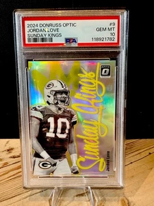 JORDAN LOVE 2024 Donruss Optic SUNDAY KINGS GEMA MT 10  - Imagen 1 de 2